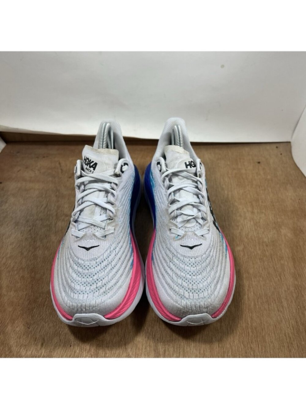 Hoka One One Mach 5 Womens Size 7 White Running Shoes Sneakers - Picture 2 of 9